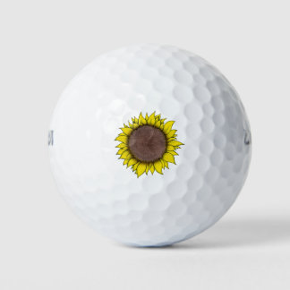 Balles De Golf Art tournesol