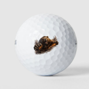 Balles De Golf Attaque d'ours féroce – Conception d'animal de pou