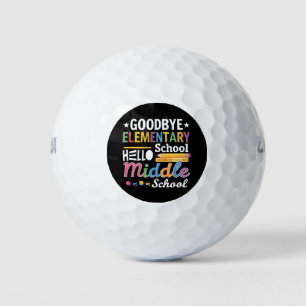 Balles De Golf Au revoir école primaire Bonjour collège