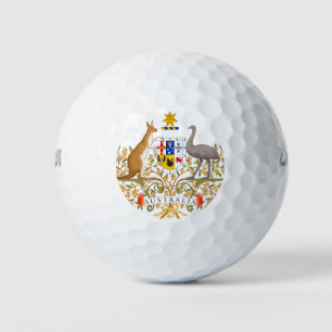 Balles De Golf Australie Armoiries du Grand Patriotique