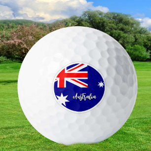 Balles De Golf Australie Golf Balls, Drapeau Australien / Patriot