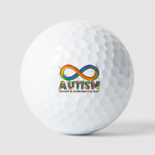 Balles De Golf Autisme Symbole Infini Accepter, Comprendre, Amour