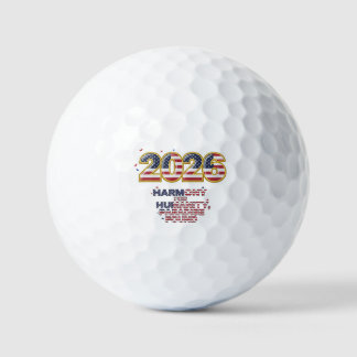 Balles De Golf Autocollant de paix patriotique