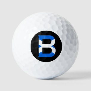 Balles De Golf B Monogramme superposé sur Scottish Flag va gbt