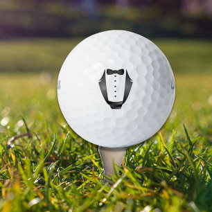 Balles De Golf Bachelor Party Groomsman Team Groom black tuxedo