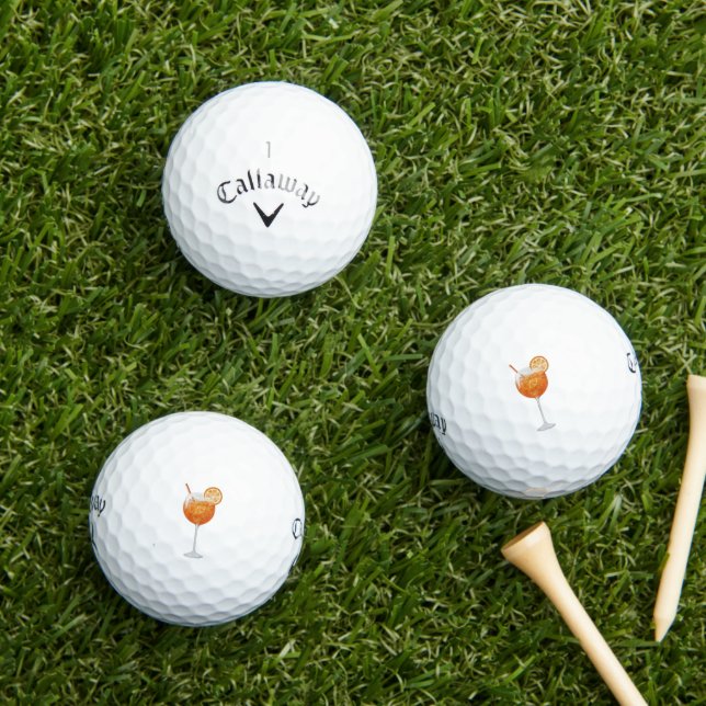 Balles De Golf Bachelorette Golf Balls - Aperol Spritz (Herbe in situ)