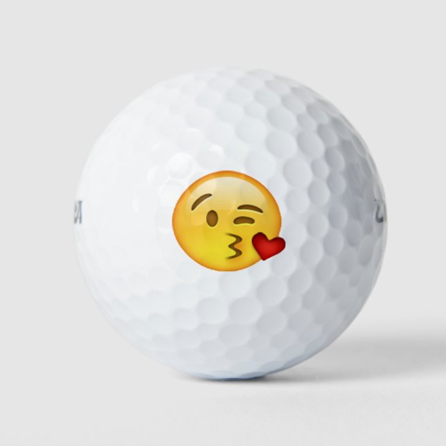 Balles De Golf Baiser - Emoji (Devant)
