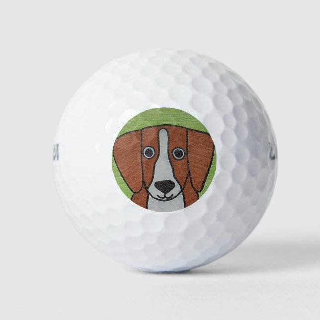 Balles De Golf Bal de golf Beagle (Devant)