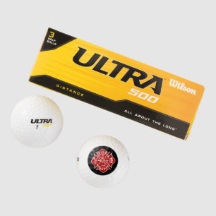 Balles De Golf Bal de golf de Firefighter Maltese Cross Wilson (3