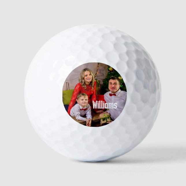Balles De Golf Bal de golf de Holiday Photo (Recto)