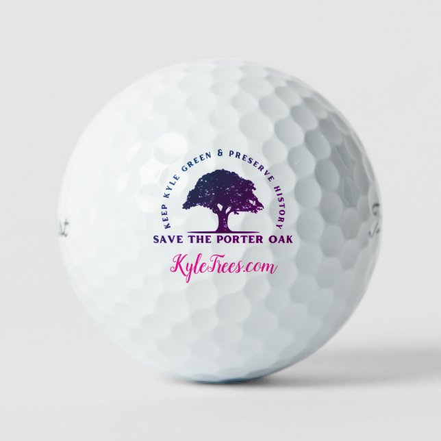Balles De Golf Bal de golf de Kyle Trees (Recto)
