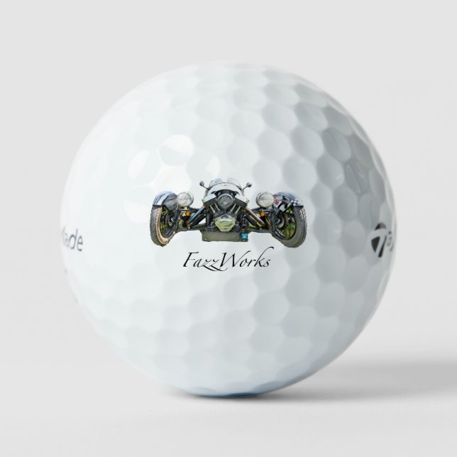 Balles De Golf Bal de golf Morgan Car avec logo FazzWorks (Recto)