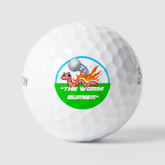 Balles De Golf Bal de golf sur mesure amusant "Worm Burner"