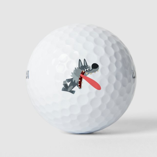 Balles De Golf Bal de golf Wolf Cartographié (Devant)