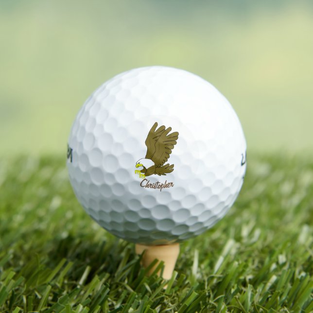 Balles De Golf Bald Eagle Design (T-shirt Insitu)
