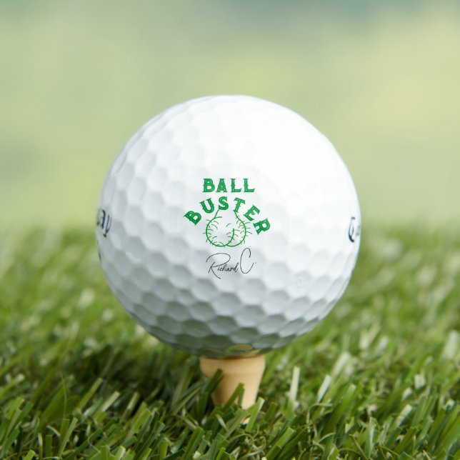Balles De Golf "Ball Buster" Drôle Boules de golf personnalisées, (T-shirt Insitu)
