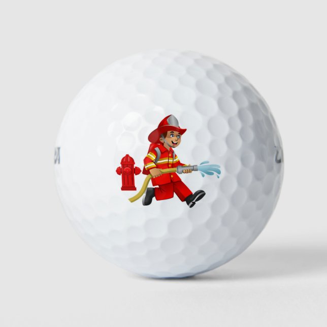BALLES DE GOLF **BALLE DE GOLF DE FIREMAN** PRÉFÉRÉE (Devant)