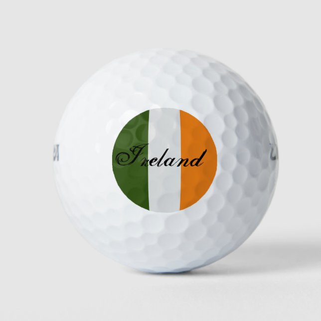 Balles De Golf Ballon de golf du pavillon irlandais (Devant)