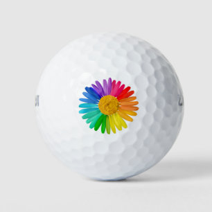 Balles De Golf Ballon de golf Rainbow Flower