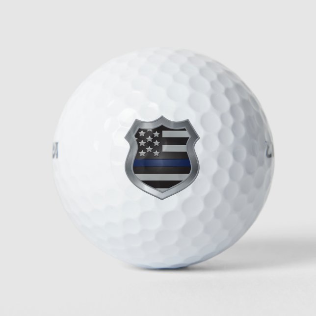 Balles De Golf Ballons de golf de Ligne Bleue Mince (Devant)