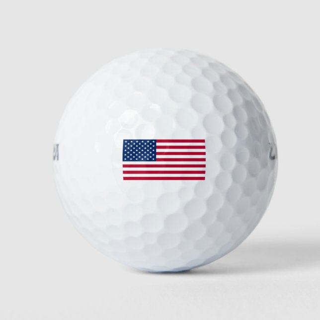 Balles De Golf Ballons de golf drapeau américain (Devant)