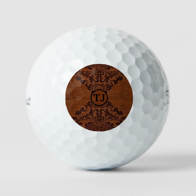 Balles De Golf Ballons de golf Etted Wood Look (Recto)