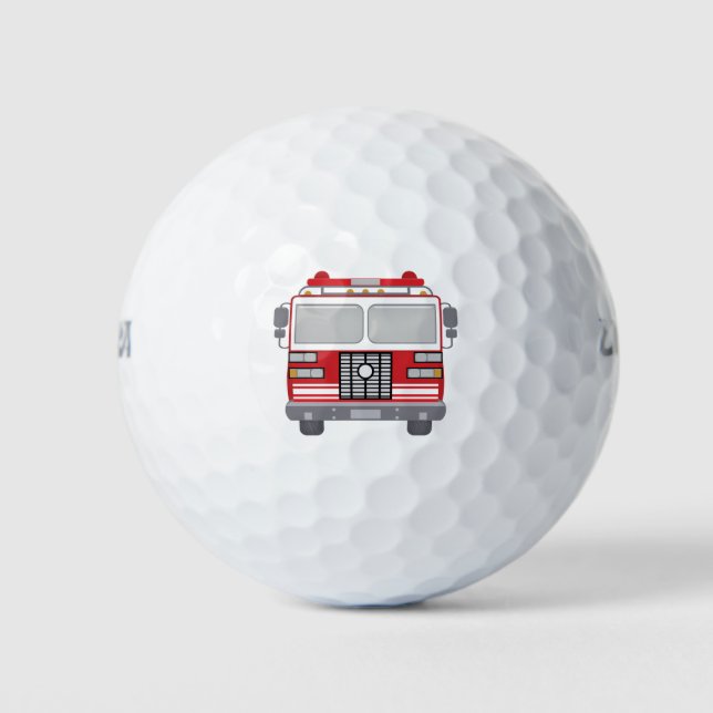 Balles De Golf Ballons de golf Fire Truck (Devant)