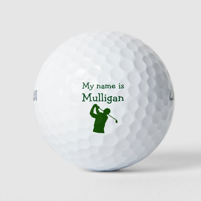 Balles De Golf Ballons de golf pour hommes amusants (Devant)