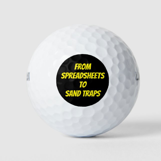 Balles De Golf Ballons de golf pour la retraite amusante (Devant)
