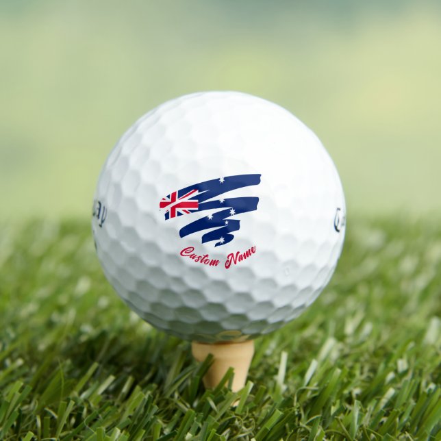 Balles De Golf Balls de golf de nom personnalisé australien | Dra (T-shirt Insitu)