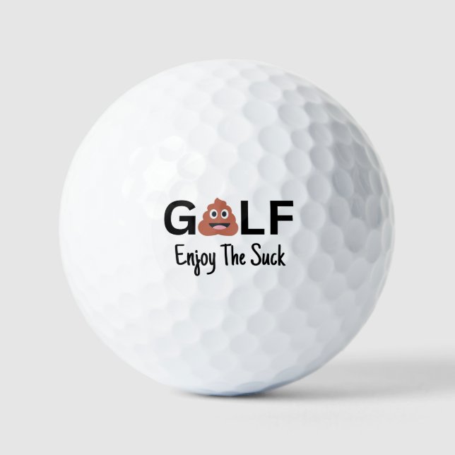 Balles De Golf Balls De Golf Drôle (Recto)