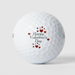 Balles De Golf Balls de golf Heureuses Saintes-Valentin par dalDe