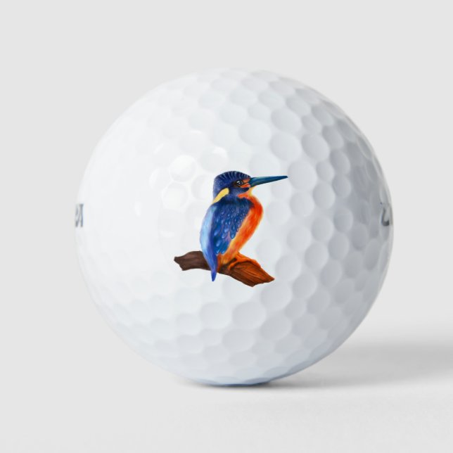 Balles De Golf Balls de golf Kingfisher Print (Devant)