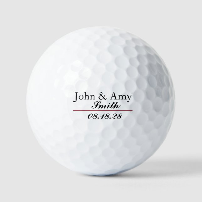 Balles De Golf Balls de golf mariage (Recto)