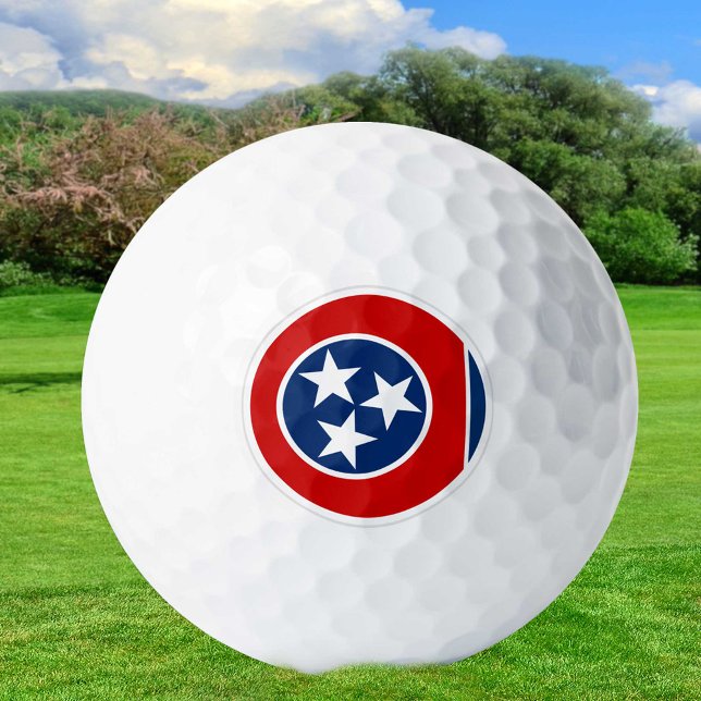 Balles De Golf Bals de golf du Tennessee, drapeau de l'état / Pat (Créateur téléchargé)