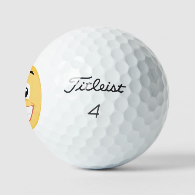 Balles De Golf Bals de golf Emoji souriants (Logo)