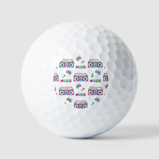 Balles De Golf Bande enregistreuse rétro sans couture