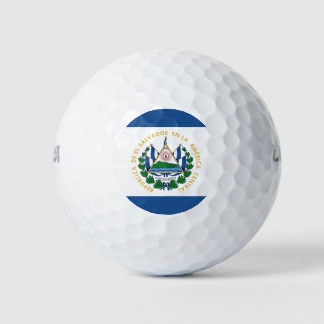 Balles De Golf Bandera du Salvador (Devant)