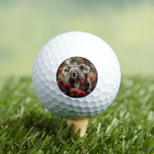Balles De Golf Banksia Rouge Avec Ours De Koala,