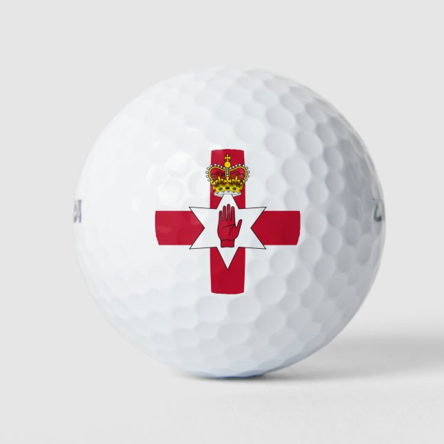 Balles De Golf Bannière d'Irlande du Nord (Devant)