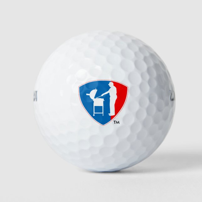 Balles De Golf BBQ Logo Golf Balls (Devant)