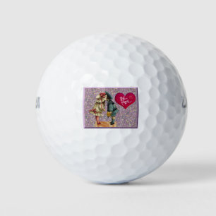 Balles De Golf "Be Mine" Sweet Nostalgale Valentine
