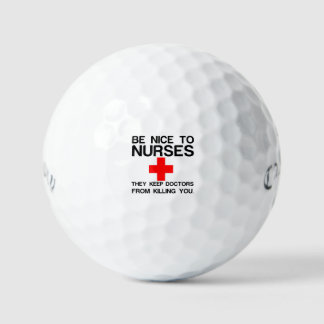 BALLES DE GOLF BE NICE TO NURSES