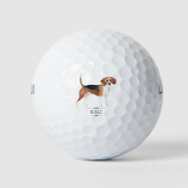 Balles De Golf Beagle (Devant)