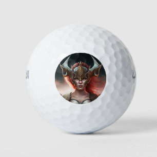 Balles De Golf Beau guerrier nordique Red Haired
