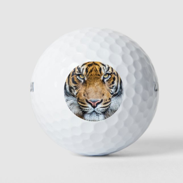 Balles De Golf Beau visage de tigre (Devant)