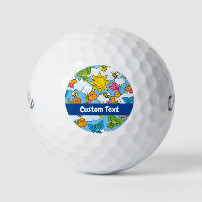 Balles De Golf Bébé Animaux Arrière - plan (Devant)