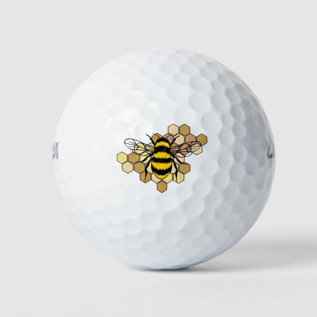 Balles De Golf Bee Honeycomb (Devant)