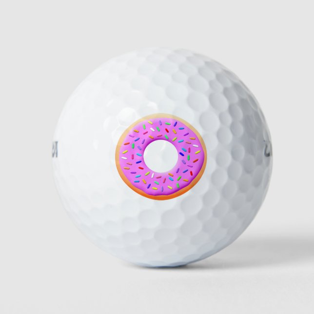 Balles De Golf Belle Donut Avec Dessin D'Arrosage (Devant)