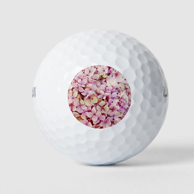 Balles De Golf Belles fleurs d'Hydrangée (Devant)
